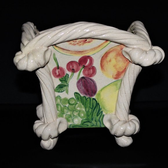 Vintage Vista Alegre Planter | Made in Portugal | Footed Planter with Ha… - Picture 11 of 15